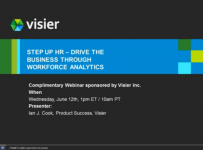 “STEP UP HR” – Drive the Business Through Workforce Analytics, Hosted by HR.com