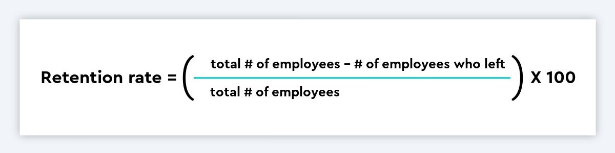 Formula to calculate the retention rate