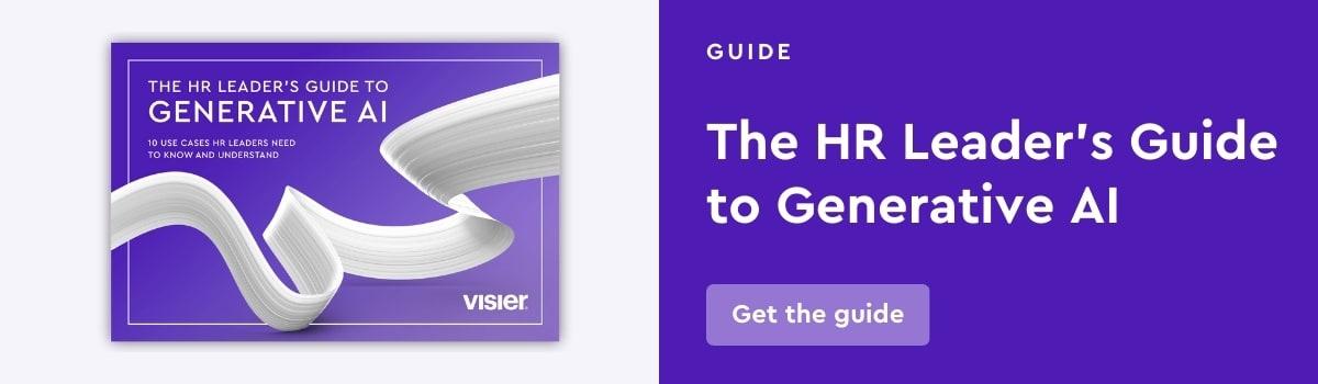 Download the HR leader's guide to generative AI.