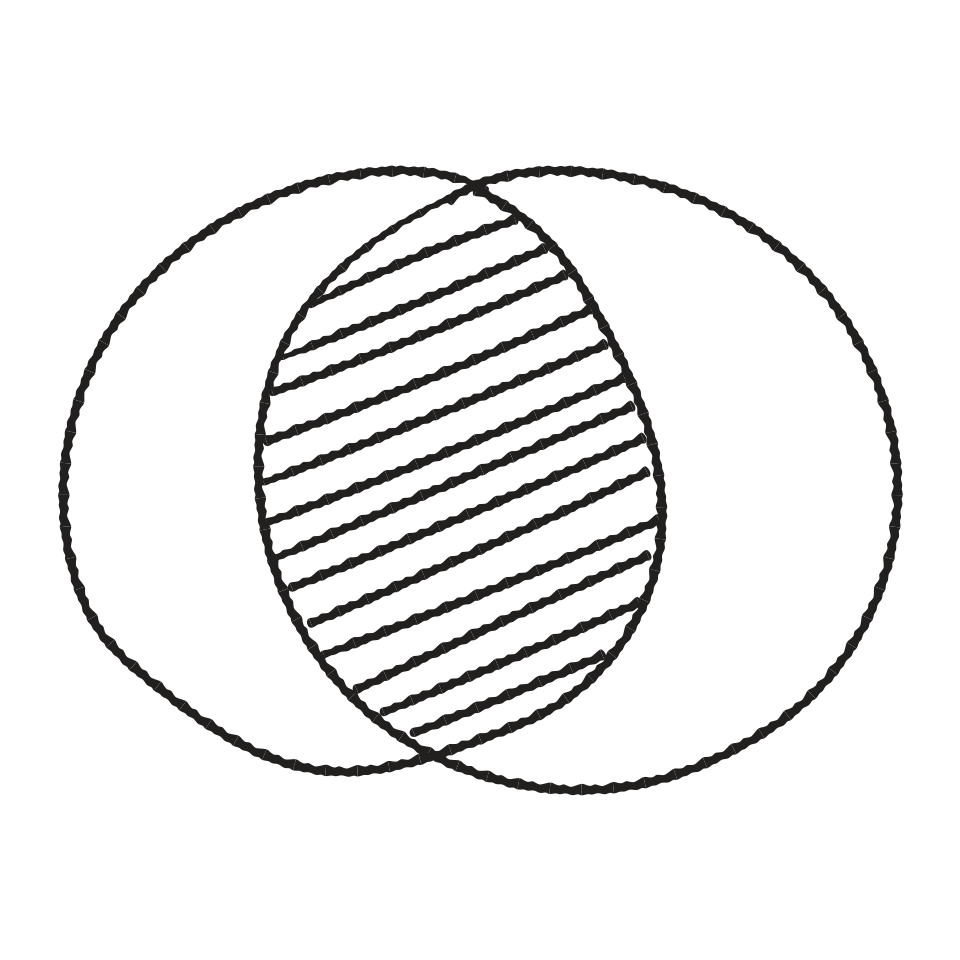 Two overlapping circles