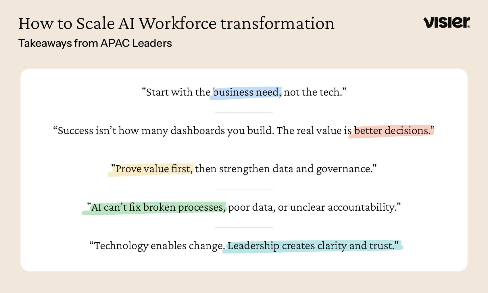 5 takeaways on Workforce transformation from APAC Leaders