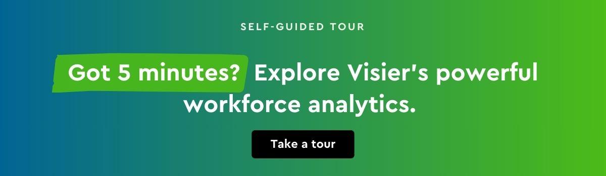 Explore Visier's workforce analytics in this 5-minute, self-guided tour.
