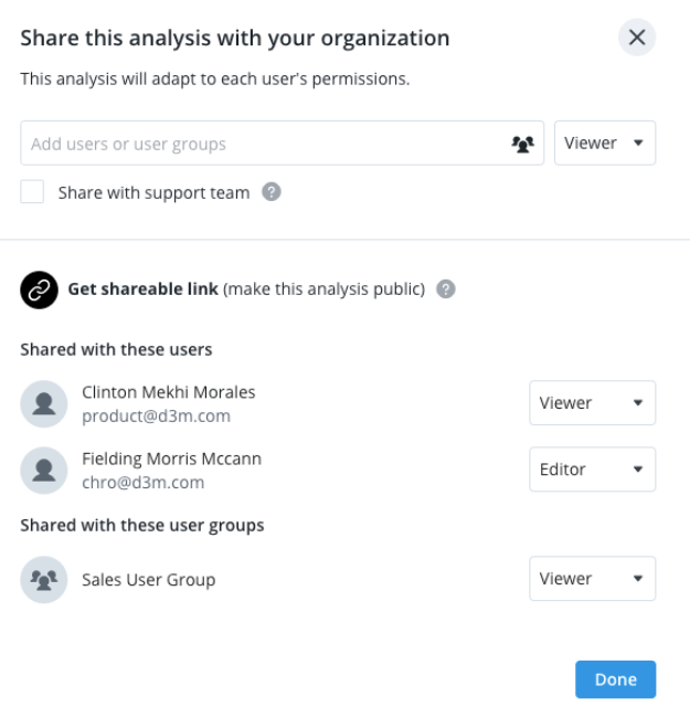 Shared Analysis Editing