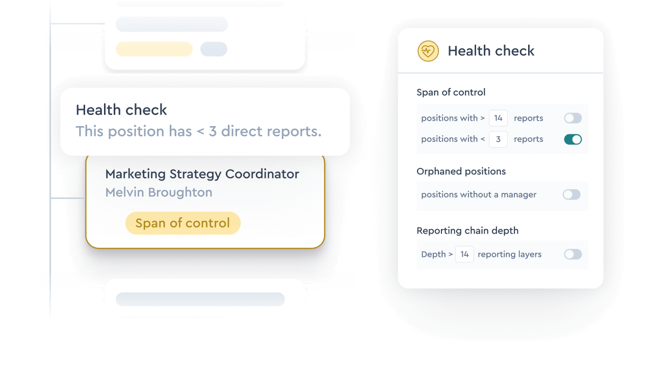 Built-in Health Check identifies problems instantly