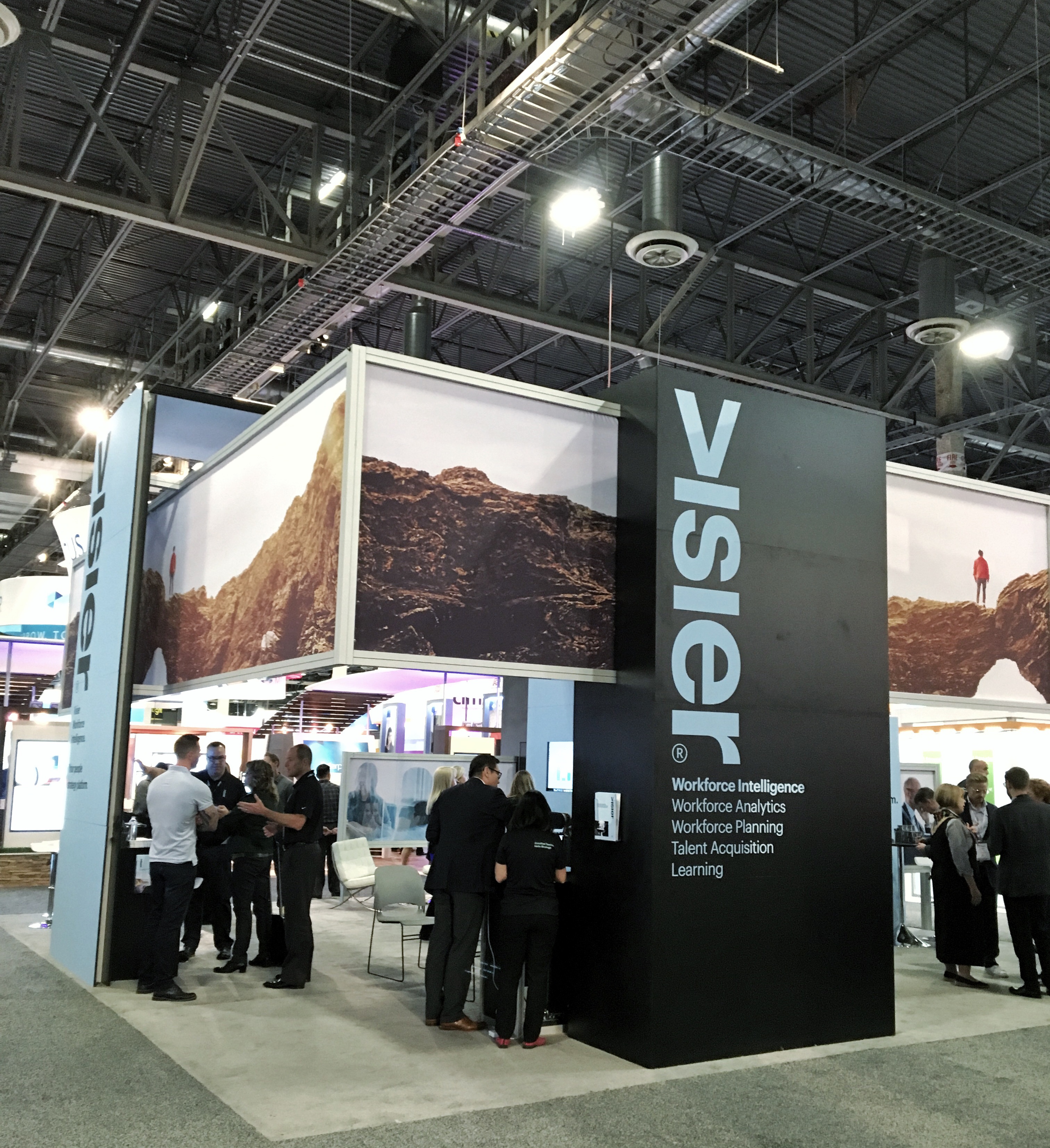 Visier booth at the HR Technology Conference 2017