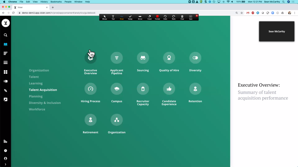 Trent Cotton screenshot of talent analytics dashboard