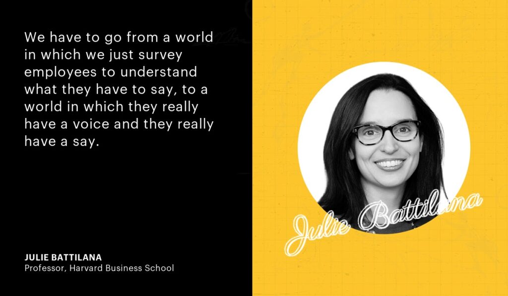 Julie Battilana quote on power structures